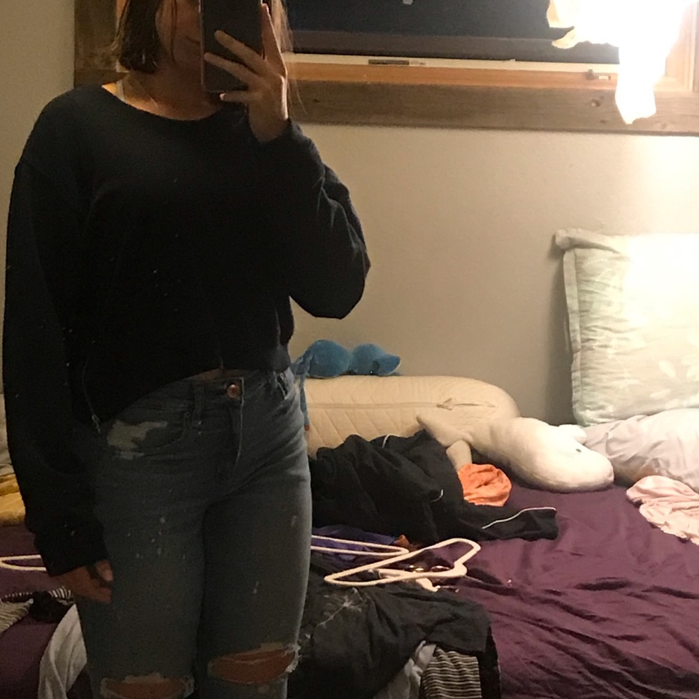 Big cropped thick long sleeve